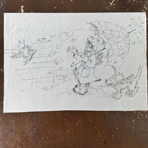 Original Artwork Illustration Sketch Drawing On Sketching Paper 8x10